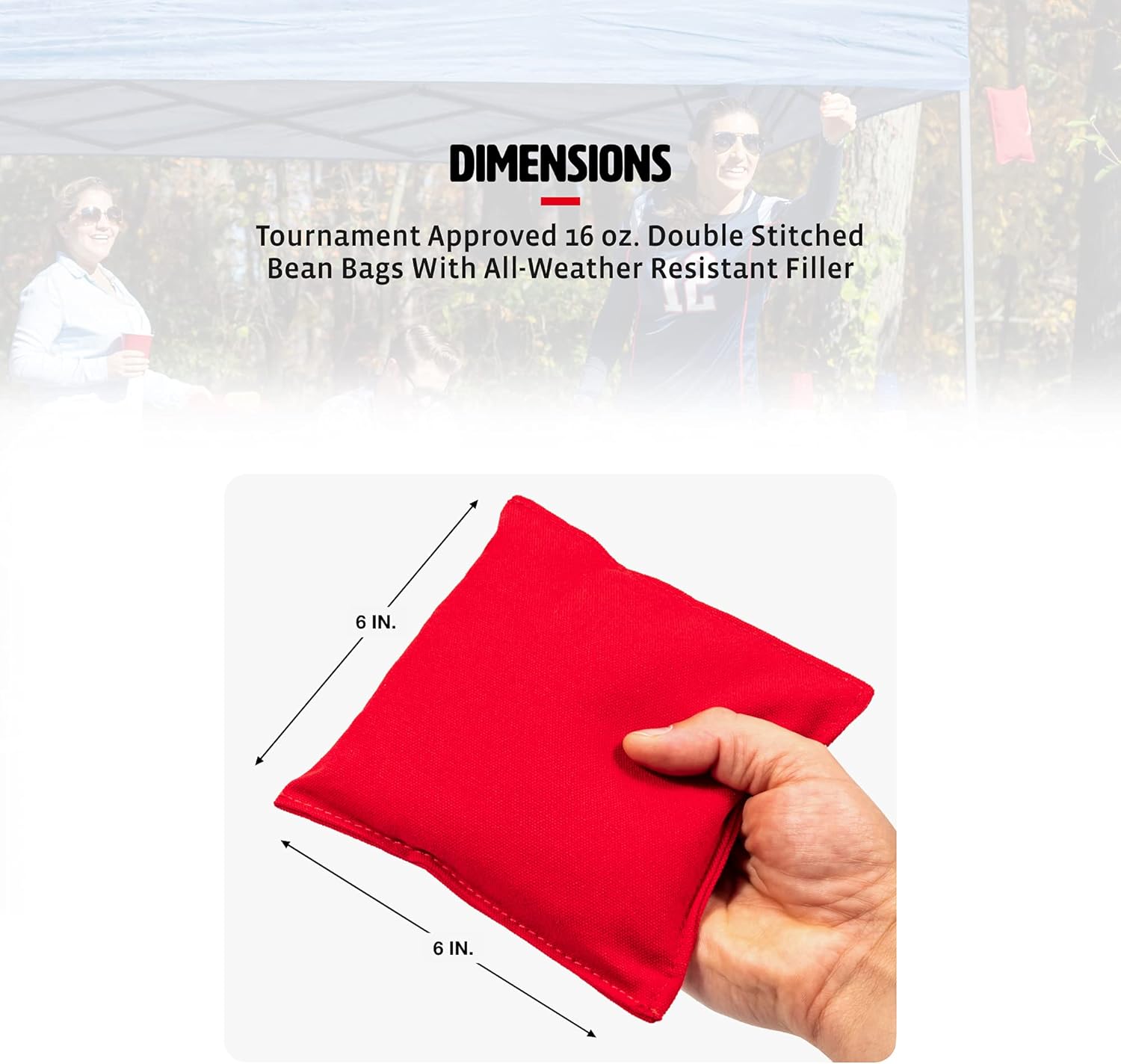 Wild Sports Authentic Cornhole Bean Bag (4 Pack), Black : Sports & Outdoors