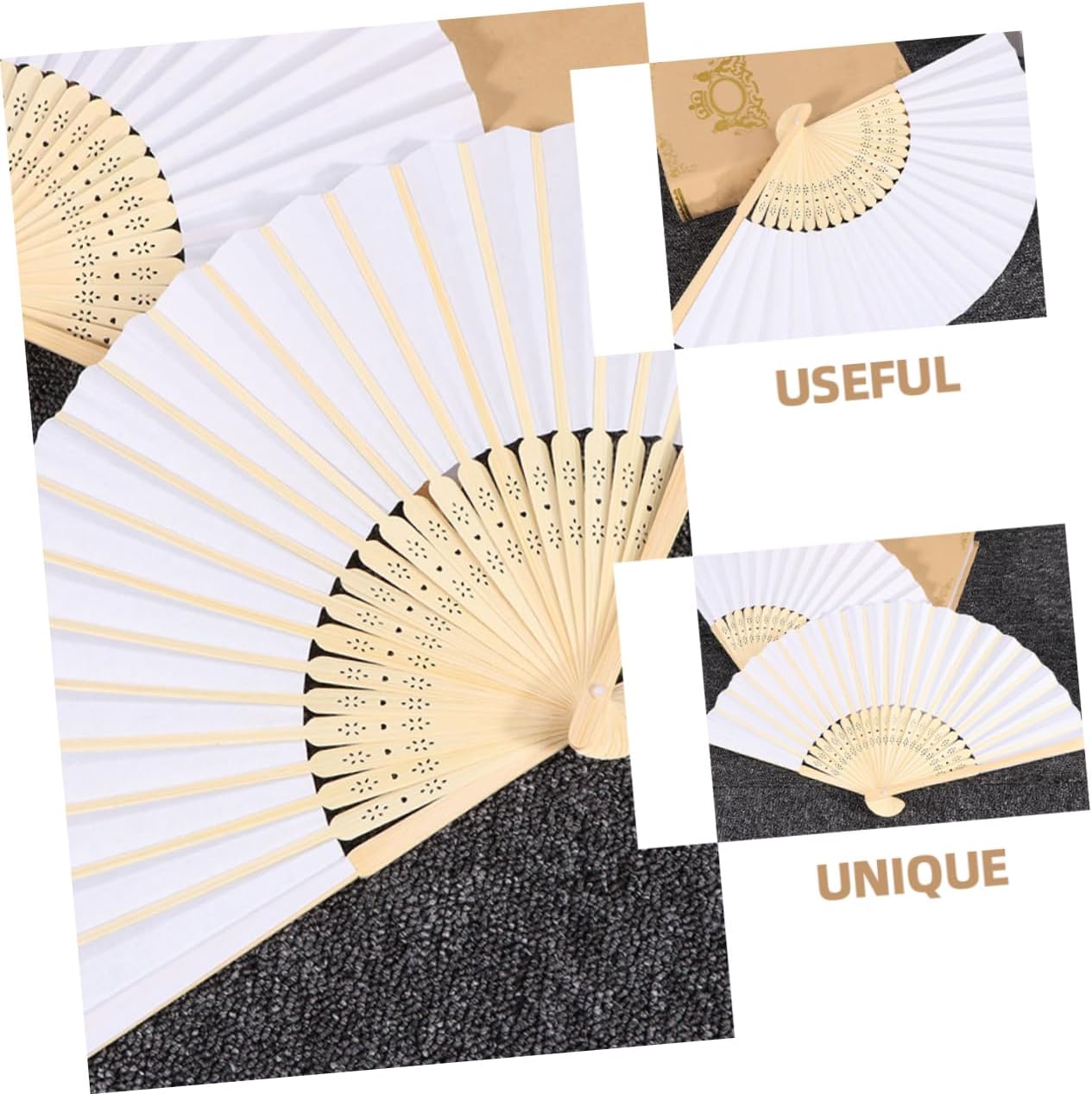 12pcs Chinese Handheld Folding Fans Lightweight Fans for Dance Party Decorations Home Use Cooling and Photography Props