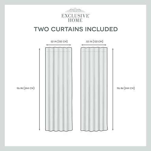 Miniatura 7 de Exclusive Home Catarina - Juego de cortina opaca para oscurecer y cortina traslúcida con pestañas ocultas y bolsillo para barra en la parte