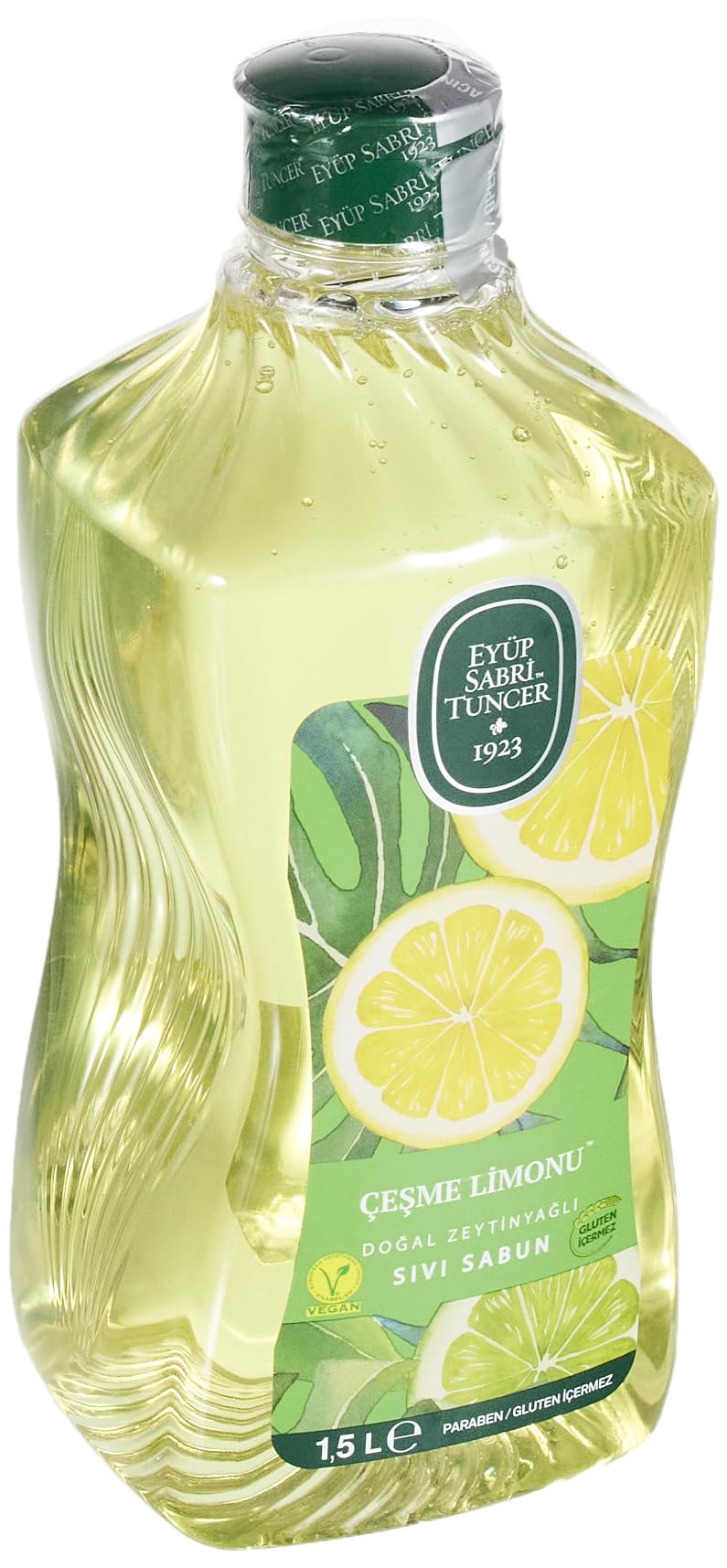 Eyüp Sabri Tuncer Doğal Zeytinyağlı Sıvı Sabun Çeşme Limonu Sıvı Sabun 1500 ml