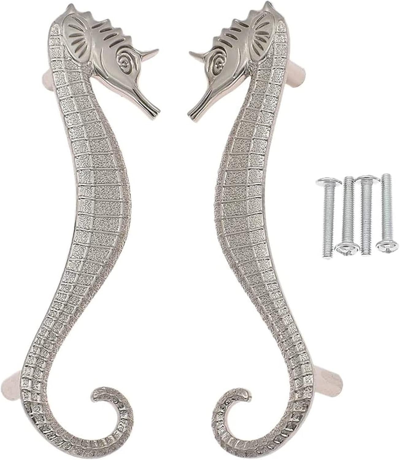 lychee Pull Handle Alloy Seahorse Shaped Cabinet Knobs Cupboard Drawer Decorative with Screw
