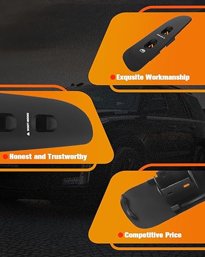 Miniatura 5 de cciyu Bisel de interruptor de ventana delantero derecho del lado del pasajero de repuesto para 2002-2005 para Dodge para Ram 1500 2500 3500 Truck