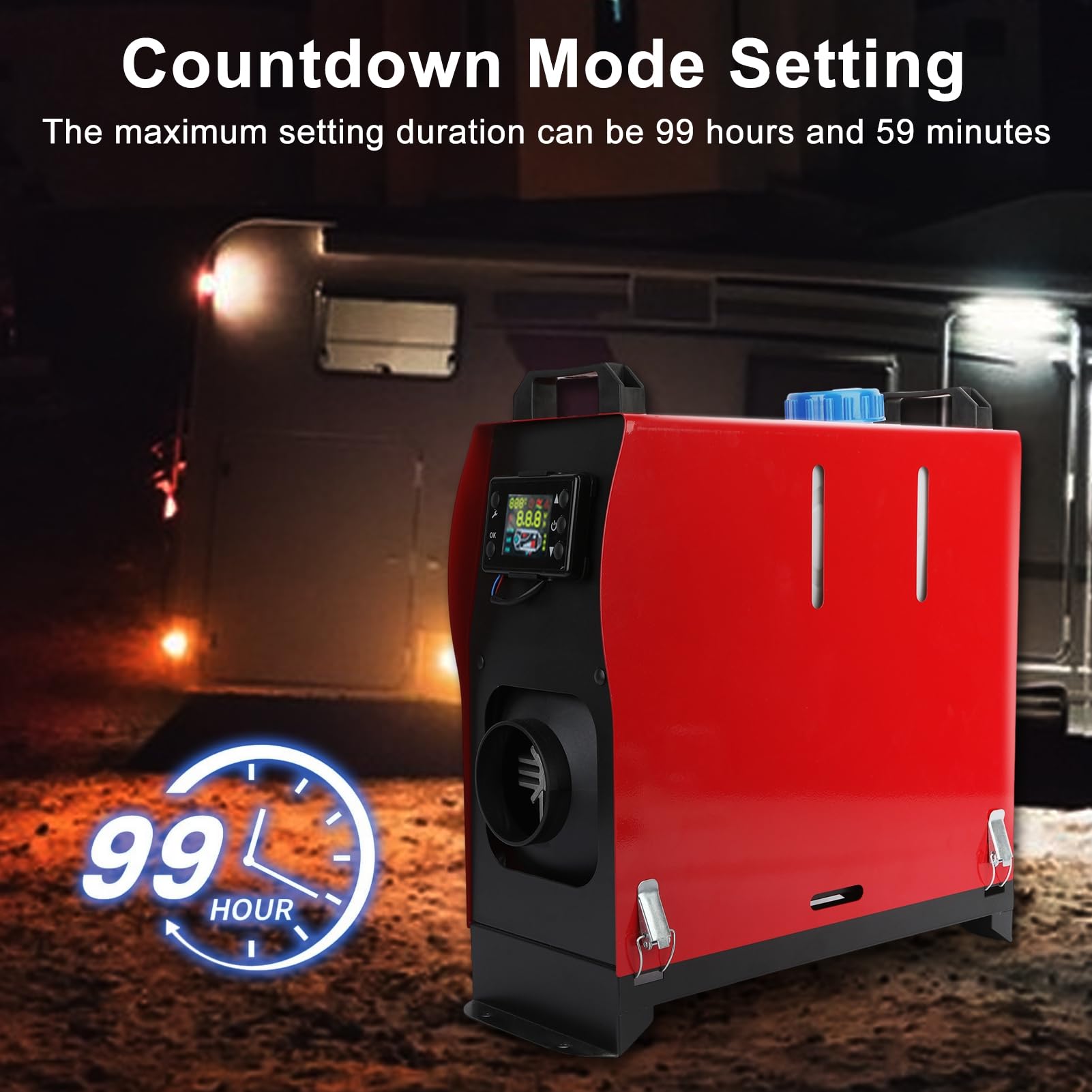 12V 8KW Nagrzewnica Diesla, Uniwersalny Nagrzewnica Powietrza Diesla, Przenośne Nagrzewnice Diesla z Wyświetlaczem LCD, Zdalne Sterowanie, Zintegrowane Ogrzewanie Postojowe Ogrzewanie Postojowe Do S