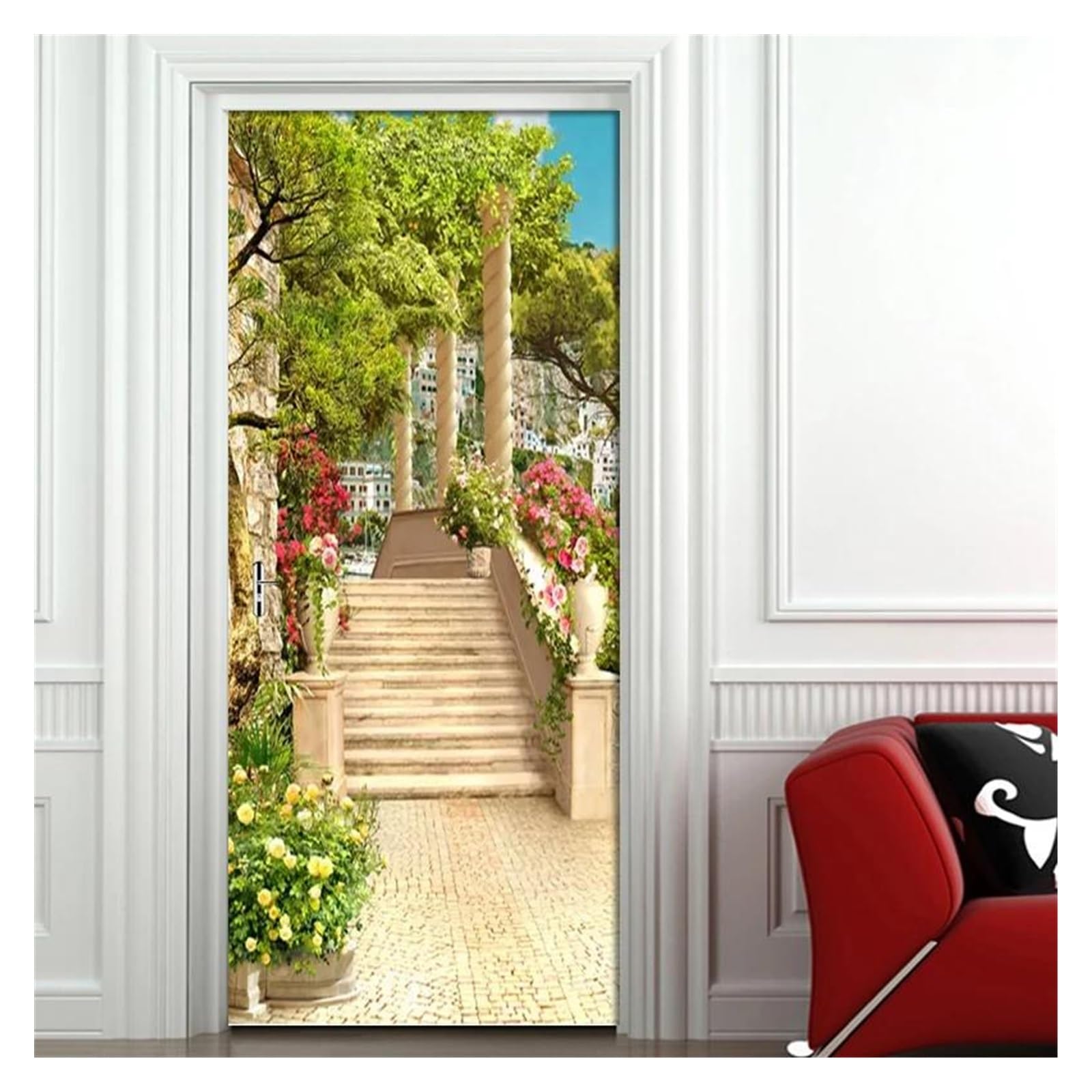 Affiche murale de décoration de maison en PVC durable de jardin