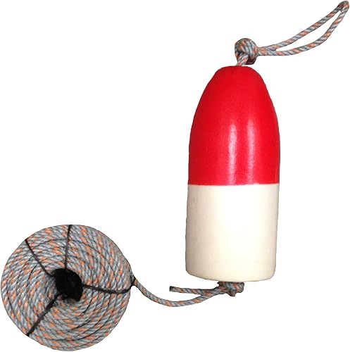 KUFA 100' leaded core rope & 11'' Red/White float combo FWL-100