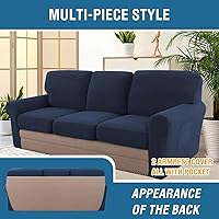 Vista 165 de H.VERSAILTEX Multi-Pieces Sofa Covers Stretch Couch Covers Form Fitted Seats and Back Cushions Covers