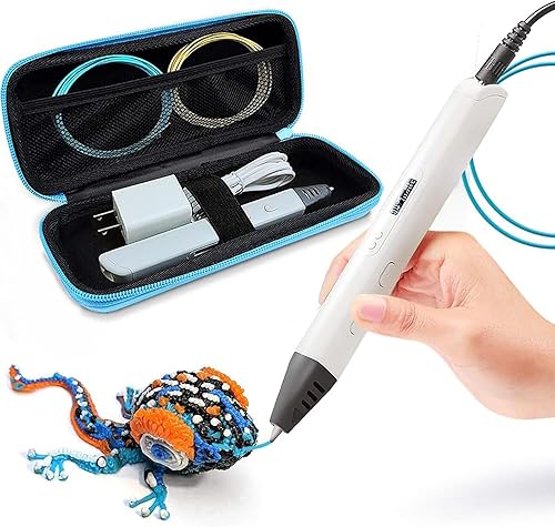 Miniatura 5 de Leayjeen Estuche de almacenamiento compatible con 3Doodler Start+ Essentialsfor 3D Pen Set para niños, organizador de almacenamiento de bolígrafos