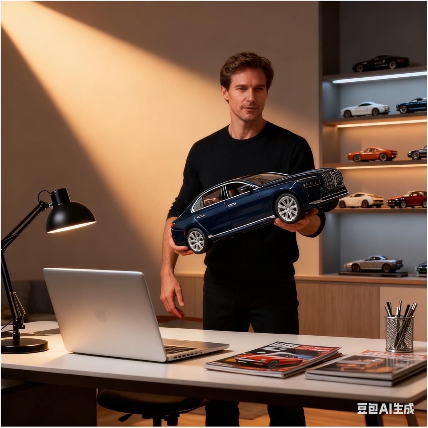 Metal Diecast Model Car 1:24 for Collectible Sports Car Toy M4 Alloy Car Model Desktop Display Gift(Style-A)