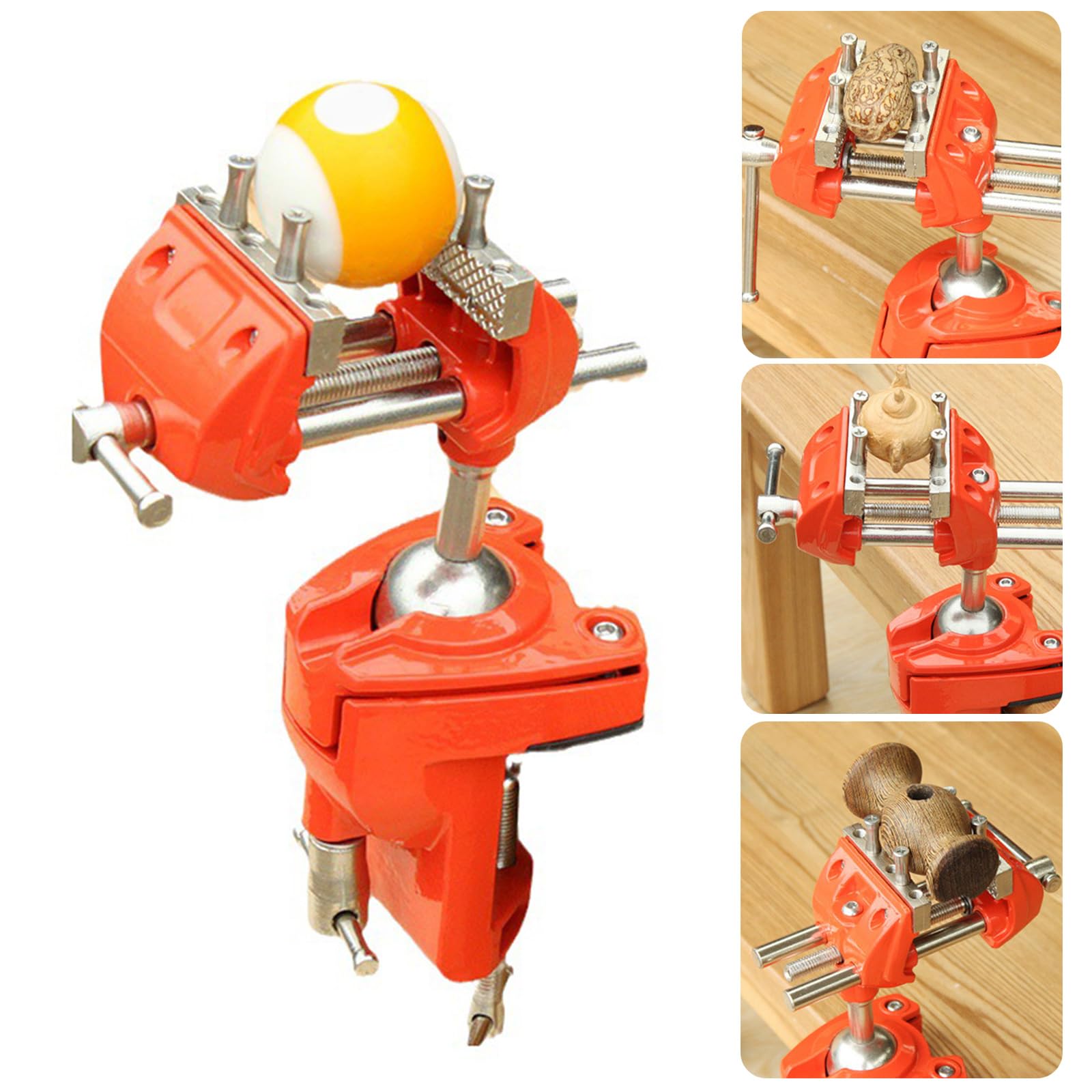 Morsa MultiAngle Morsa da banco Morsa in acciaio fuso 360 Base girevole per riparazioni domestiche Incisione Banchetti di macinazione Morsa