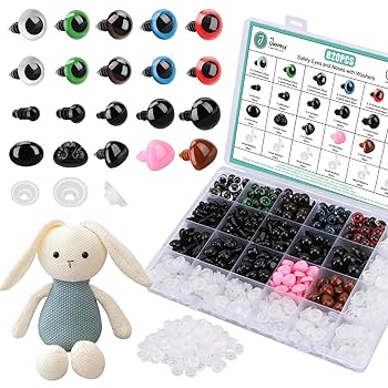 A6リフィルVarious stuffed animals 2100円 Amazon.com: Junreox 820pcs Safety Eyes for Amigurumi