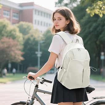 HYC00 School Backpack Womens, Causal Travel School Bags 14 Inch Laptop Backpack for Teenage Girls Lightweight Rucksack Water Resistant Bookbag College Boys Men Work Daypack