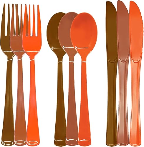 Miniatura 12 de 150 piezas de cubiertos de plástico pastel resistentes con utensilios iridescentes desechables incluye 50 tenedores 50 cuchillos 50 cucharas