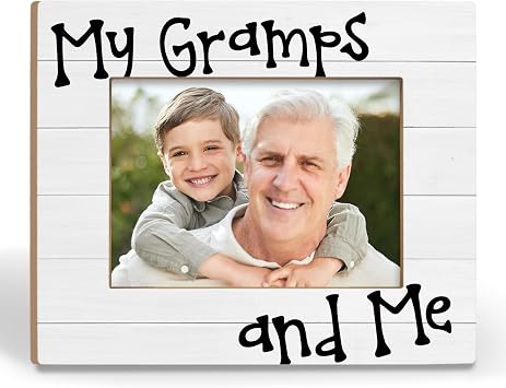 Gramps Picture Frames - Papa Gifts from Grandkids Best New Pop Gifts Promoted to Grandpa Photo Frame, Christmas Birthday Gift for Female Grandma 5x7 Picture Frame