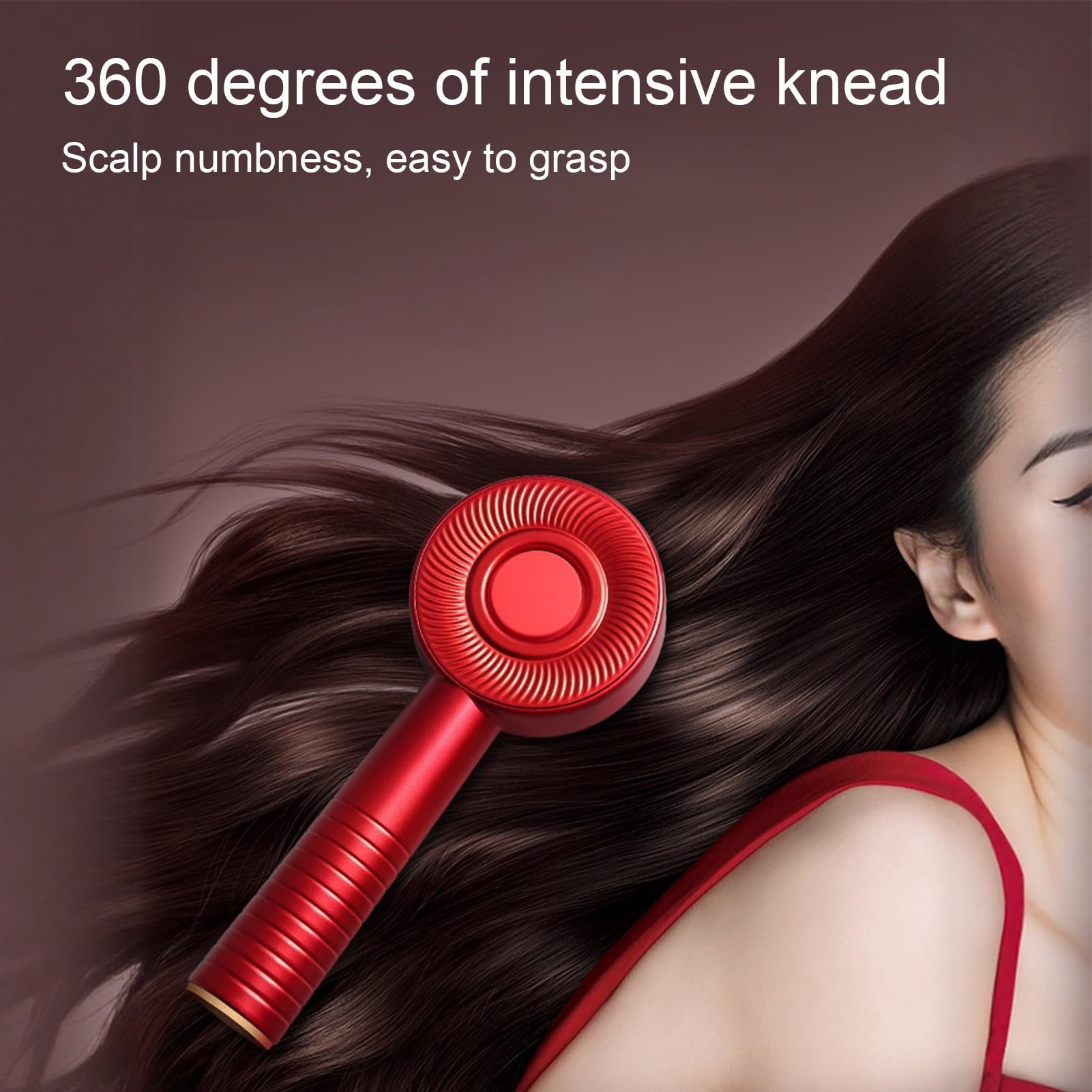 Massaggiatore cuoio capelluto luce rossa Pettine massaggiante per capelli