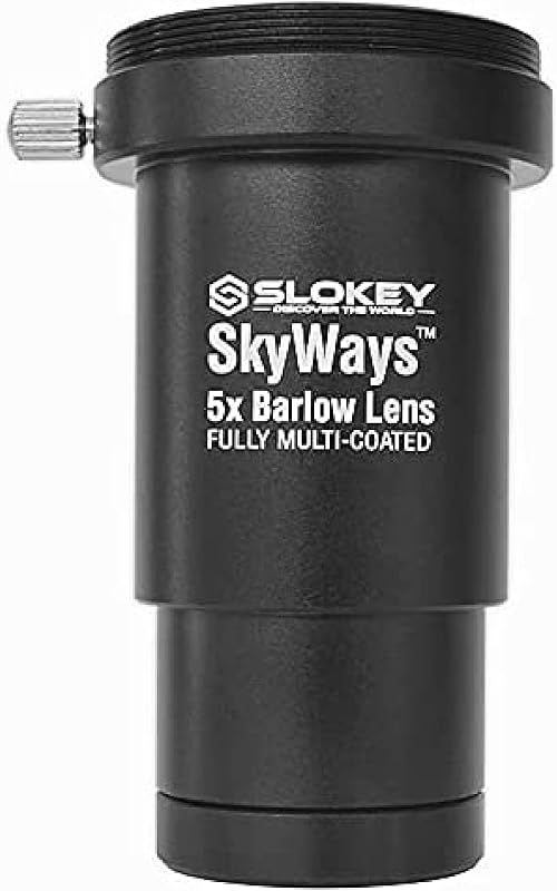 Slokey Barlow Pro 5x Nagyító Lencse Teleszkóphoz - 1,25" Átmérőjű Csillagászati Kiegészítő Bolygók és Égitestek Részletes Megfigyeléséhez