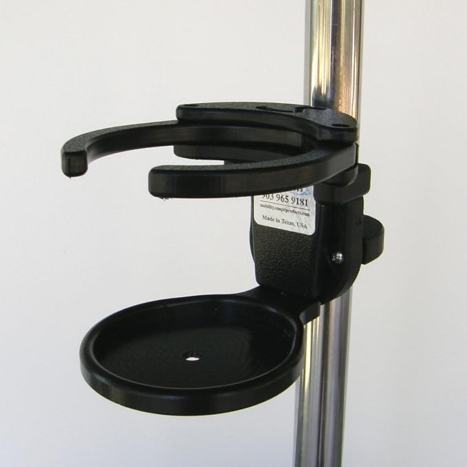 Snapit 4 Position Adjustable Drink Cup Holder for Walkers, Wheelchairs and Scooters