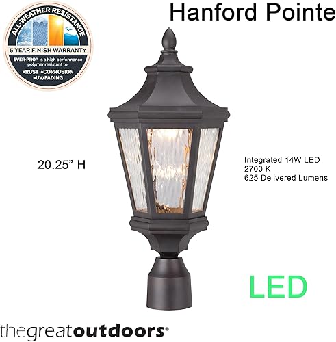 Miniatura 4 de Minka Lavery Luces de poste al aire libre 71826-143-L Handford Pointe iluminación de poste al aire libre, bronce aceitado