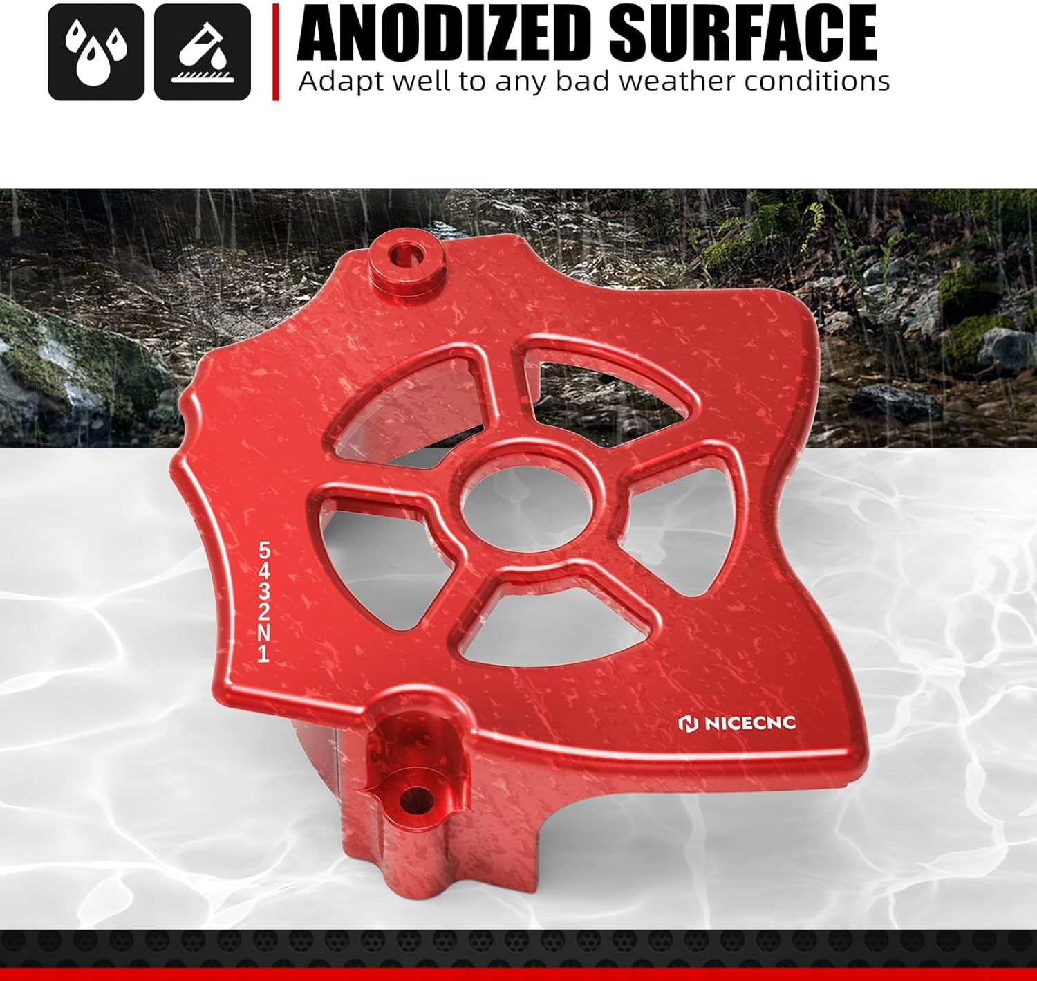 NICECNC Chain Sprocket Guard & Fork Leg Shoes Cover Compatible with Honda XR650L 1993-2024