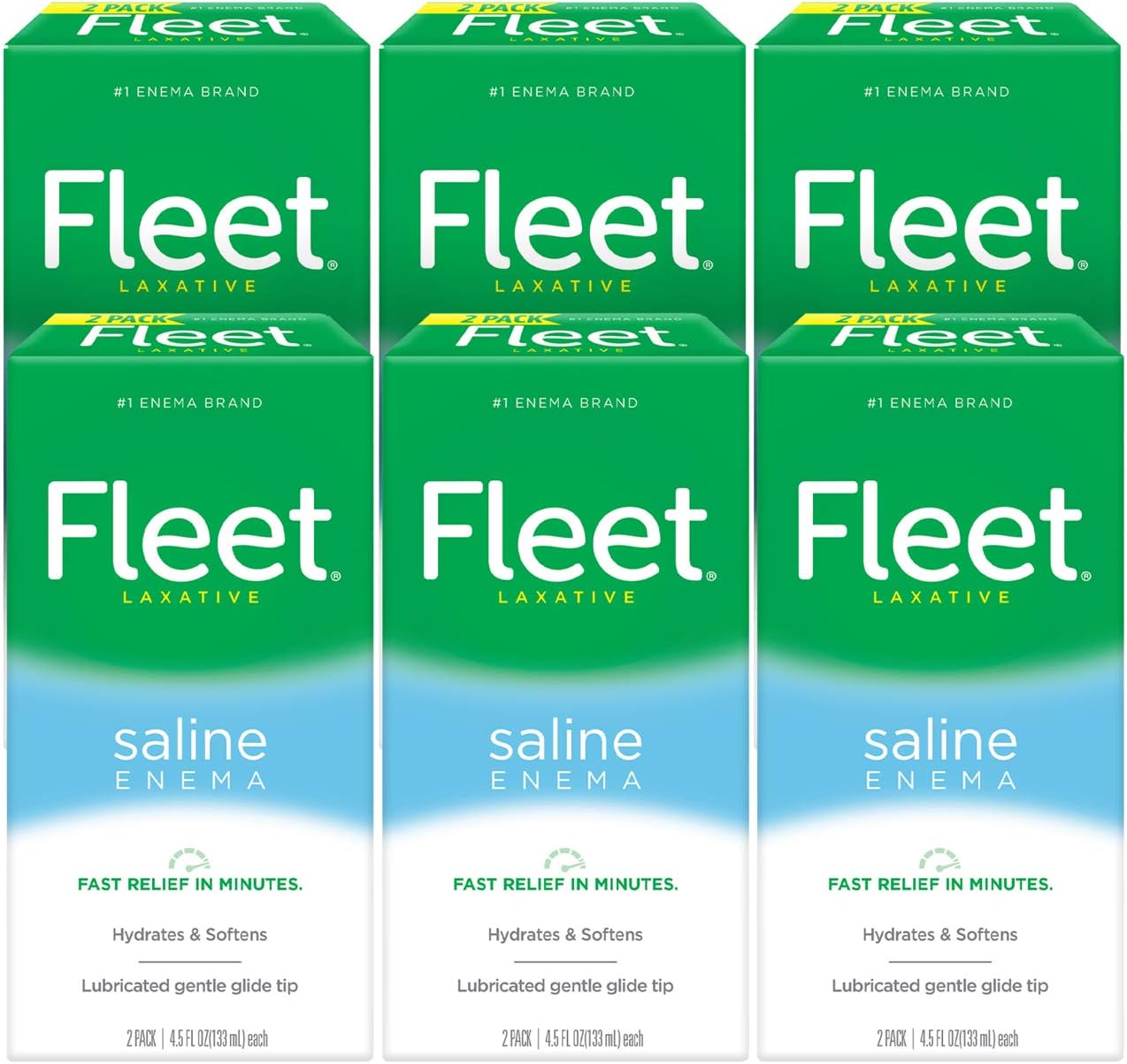 Enema salina, laxante Fleet., 10301320000259, 9 onzas, Transparente, 1