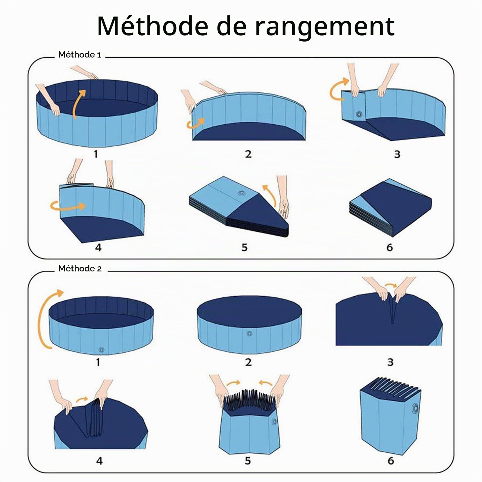 Jsdoin Piscine pliable pour chien, pataugeoire portable pour animaux domestiques, piscine pour enfants, piscine antidérapante en PVC pour enfants, baignoire pour chien et chat pour jardin, terrasse