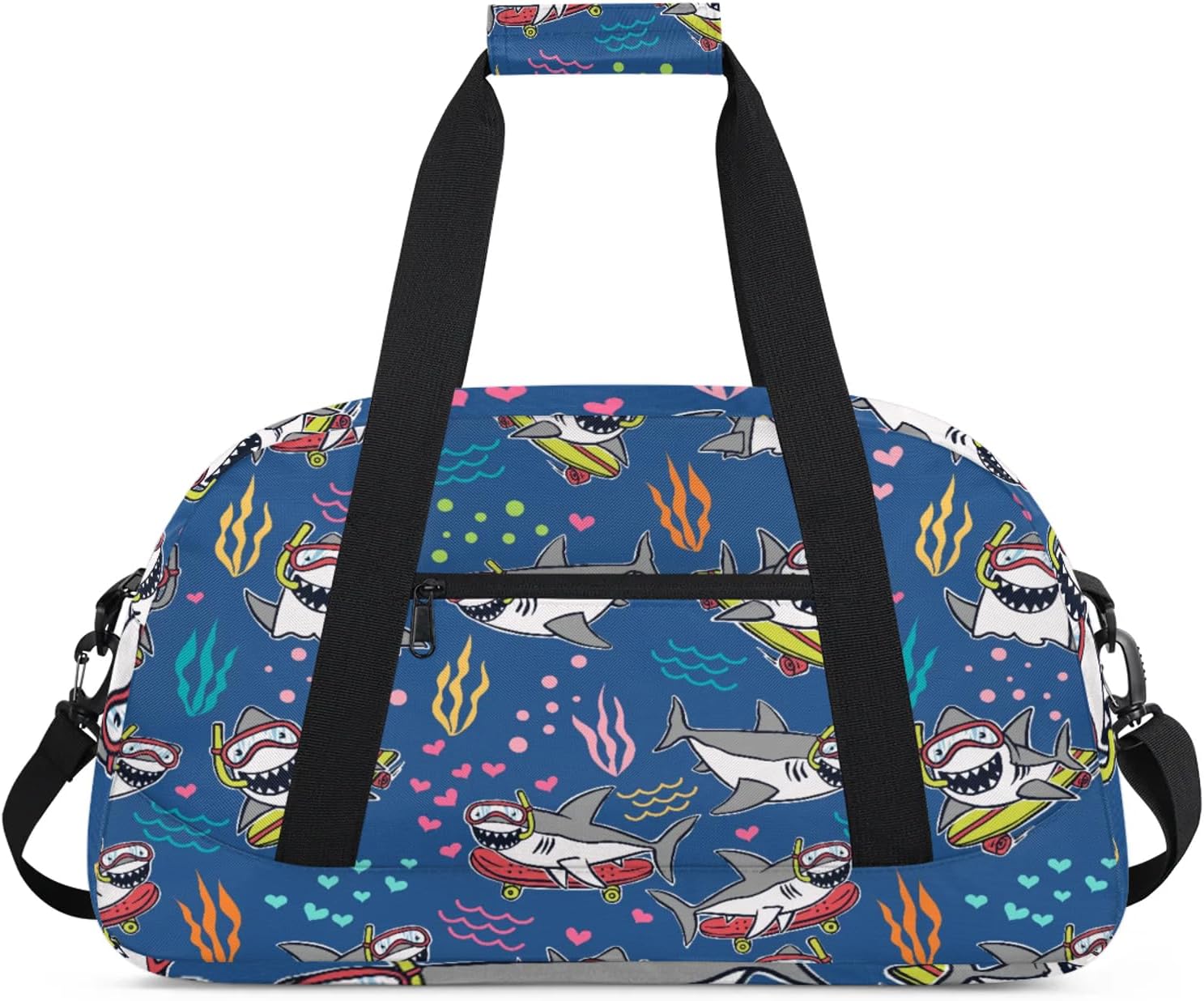 Kids Duffel Bag for Boys Girls - Sport Gym Bag for Woman Man Weekender Overnight Bag Travel Duffle Bag Practice Workout Dance(Dinosaur)