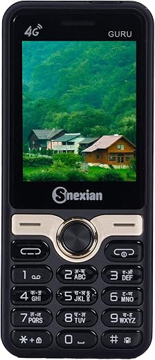 Snexian All-New GURU GT 4G Working Dual Sim | Keypad Mobile | 2.4" Display | YouTube Working | Voice Changer | BT Dialer |...