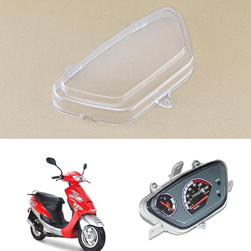 Miniatura 2 de Minho Cubierta de Velocímetro de PP para Motocicleta Compatible con Scooters Ciclomotores Chinos GY6 Taotao 50ATM