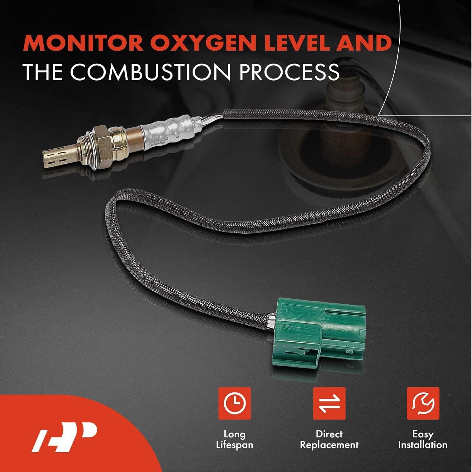 A-Premium O2 Oxygen Sensor Compatible with Nissan 350Z 2003 & Infiniti FX35 G35 2003, V6 3.5L, Upstream Left & Right, 2-PC Set, Replace# 22691AR210, 22690-AL600