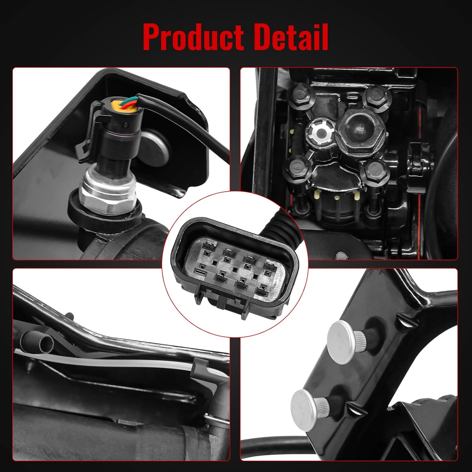 23316154 Air Ride Suspension Compressor Pump Fit for Cadillac Escalade ESV, for Chevy Suburban Tahoe, for GMC Yukon XL 2015-2020, OE Replace 22797525, 23282712, 23232591