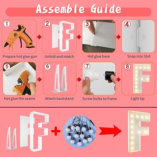 Vista 84 de Marco de números iluminados de 4 pies precortado, números de marquesina gigante, números 7, números de mosaico para globos, decoraciones de Número