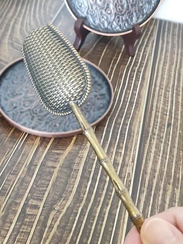 Miniatura 9 de Xusmyzm Cucharas de té vintage con mango largo para té suelto, café, hierbas, juego de 3