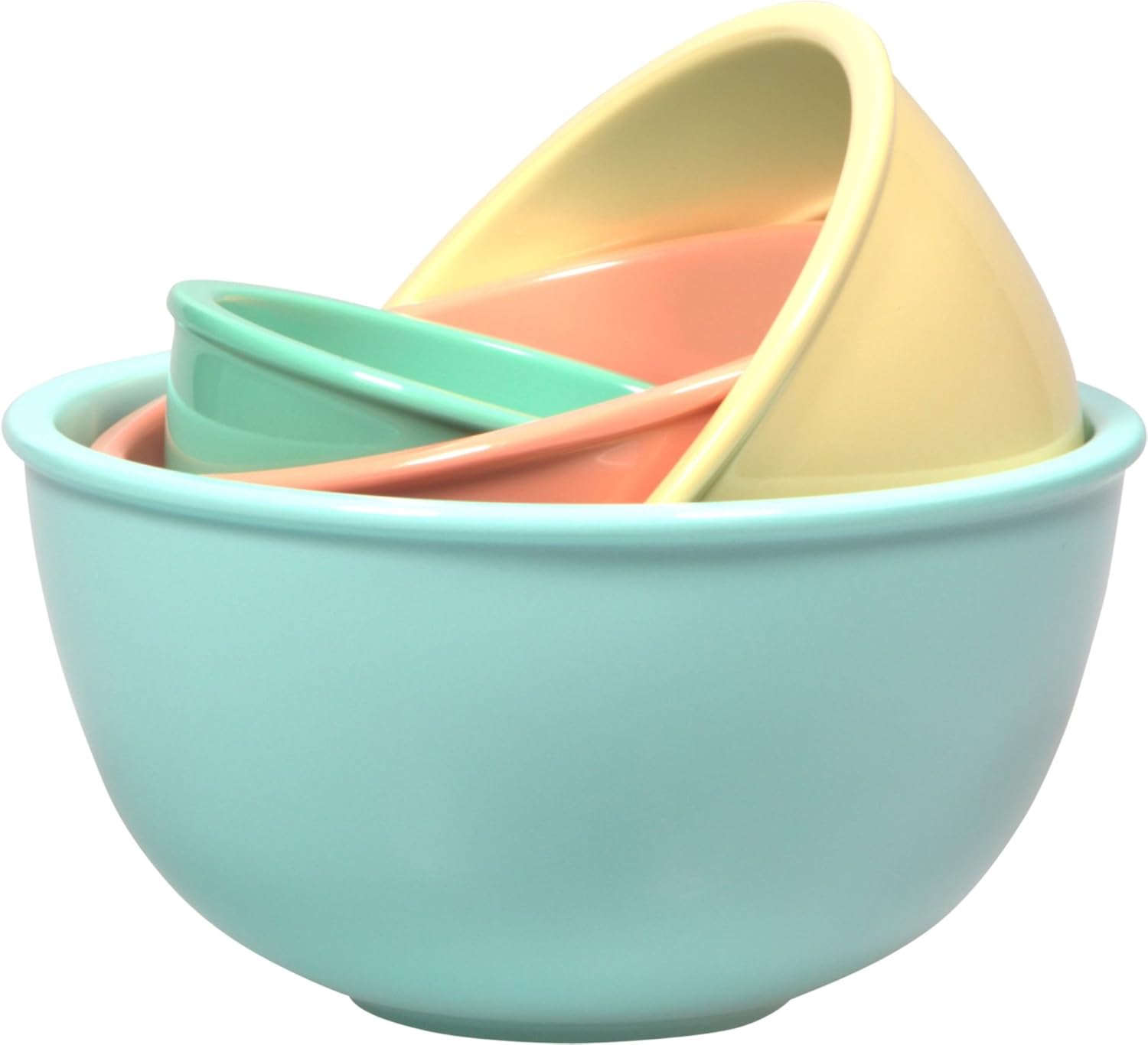 Set of Prep Bowls, Melamine, with Marked Measurements