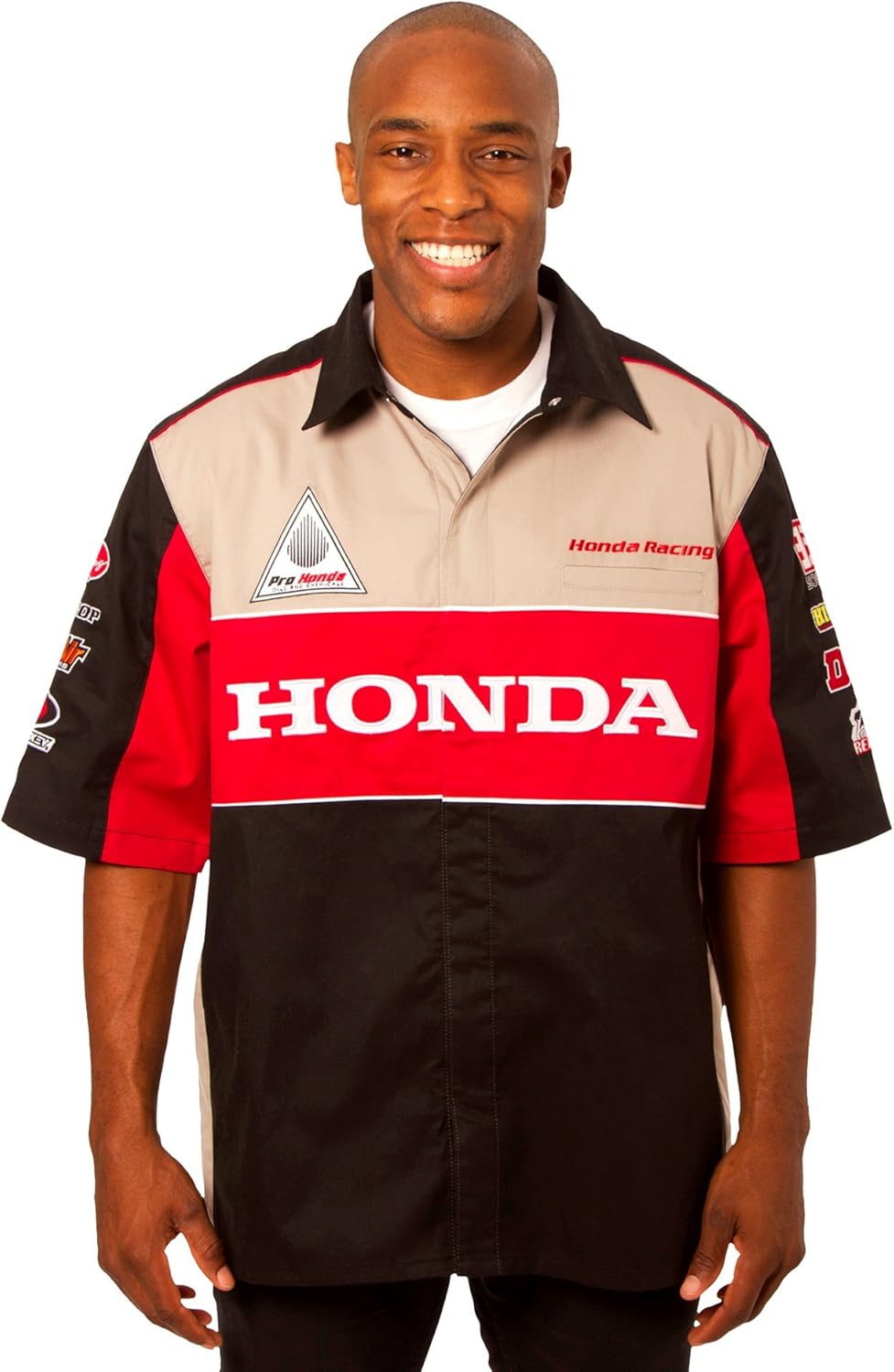 Camisa Pit Bordada Snap Up para Hombre Honda Racing Argentina Ubuy