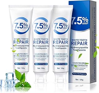 Hydroxylapatit Zahnpasta 3er-Set, fluoridfrei
