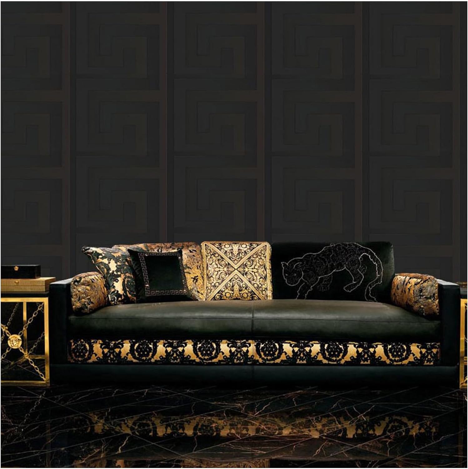 A.S. Création Wallpaper Geometric Design - White, Cream - Mural Wallpaper 395.99in x 20.87in Made in Germany - 386094