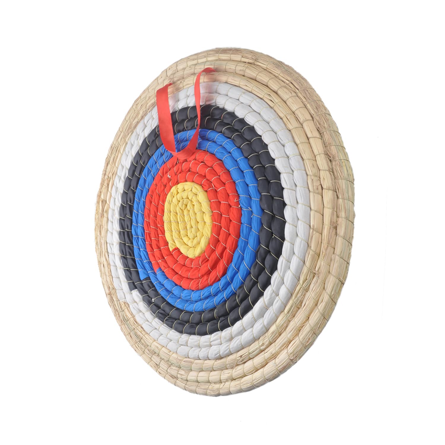 Cible De Tir à L'arc 65 Cm En Paille – Peinte Vert Fluo – MF Trade