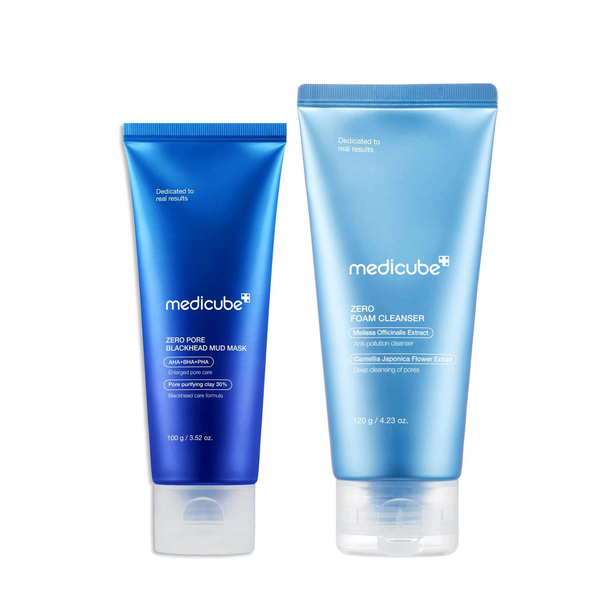 Home Care Duo for Flawless Skin: Zero Pore Blackhead Mud Facial Mask and Zero Foam Cleanser for Sensitive Skin