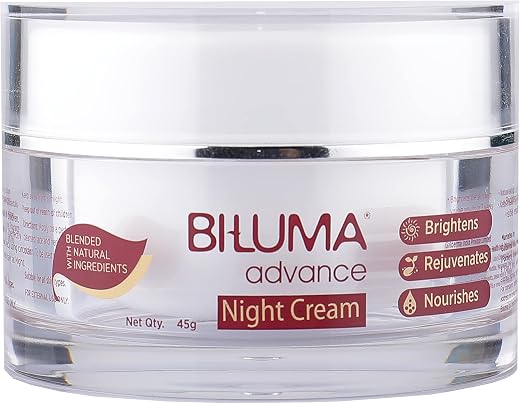 Bi-luma Advance Skin brightening Night cream with Vitamin C and hyluronic acid for even skin tone, dark spots and wrinkles