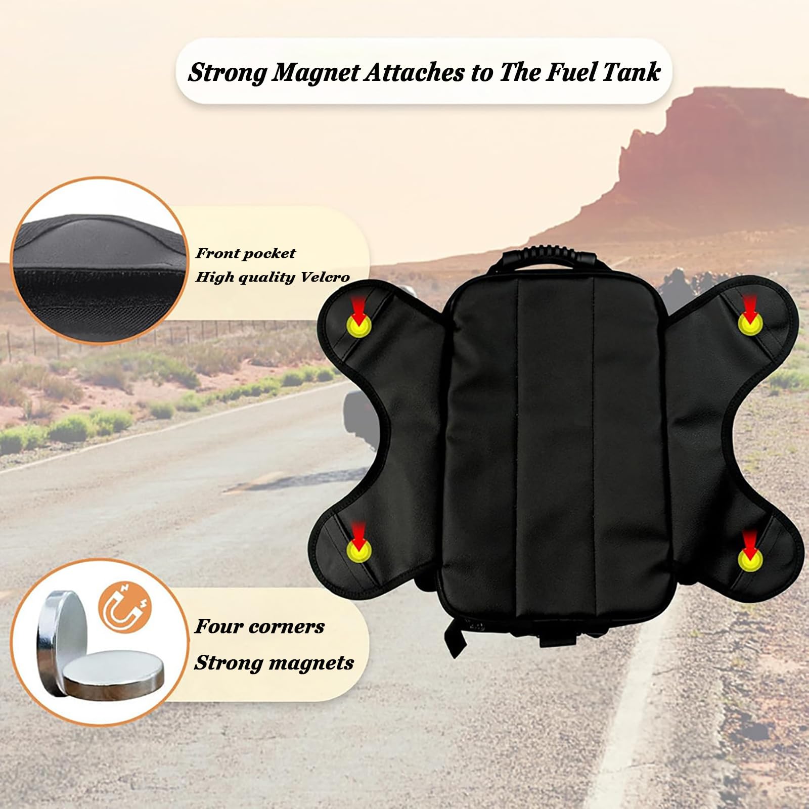 Sacoches Réservoir Magnétique pour Moto pour Triumph Scrambler, Sac à Dos de Moto avec étui pour Téléphone à écran Tactile, Sac de Rangement de Voyage pour Moto