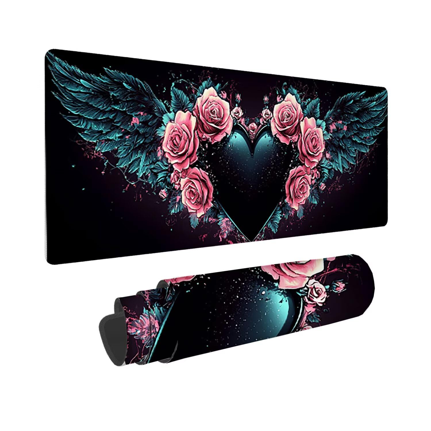 Podkładka pod mysz do gier, 1400 x 600 mm XXL Podkładka pod mysz do gier, duża, antypoślizgowa wodoodporna, rozszerzona długa podkładka pod mysz do klawiatury XXL, akcesoria biurowe, do gier