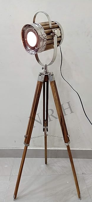 Nautical Replica Hub Nautische Replica Decoratieve Studio Spot Zoeklicht Statief Vloerlamp Op Stand photo 2