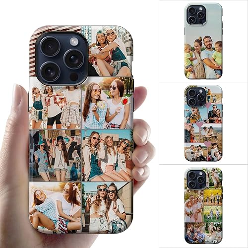 Miniatura 4 de Funda de teléfono personalizada para iPhone 15, 14, 13, 12, 11 Pro Max, X, XS, XR, 7, 8 SE Plus, collage personalizado de múltiples imágenes, foto