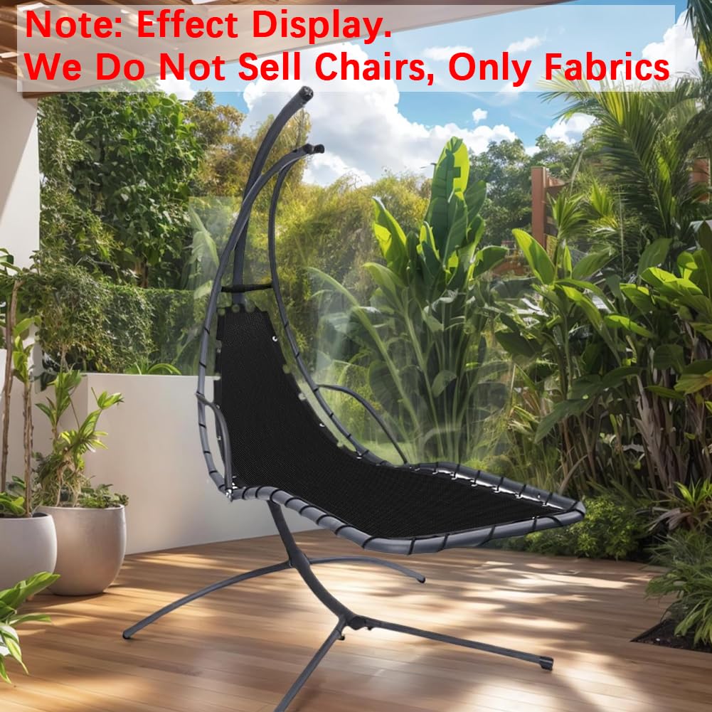 GORGECRAFT 197X64cm Sostituzione Sedia Sospesa Rete Resistente Corda Set Amaca Sedia A Dondolo Sospesa Tessuto Poliestere Sedia A Gravità Zero Tessuto di Ricambio per Cortile Chaise Longue Estate