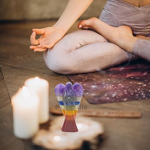 Miniatura 9 de Amatista ángel guardián de cristal curativo Feng Shui regalo de reiki energía psíquica meditación salud, riqueza, suerte, deflector metafísico,