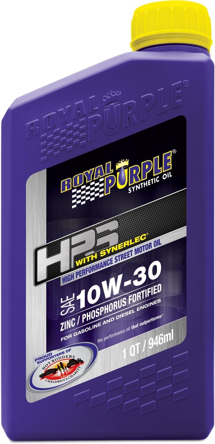 Royal Purple 31130 HPS Street Synthetic Motor Oil 10W30 Pack of 6 Quarts