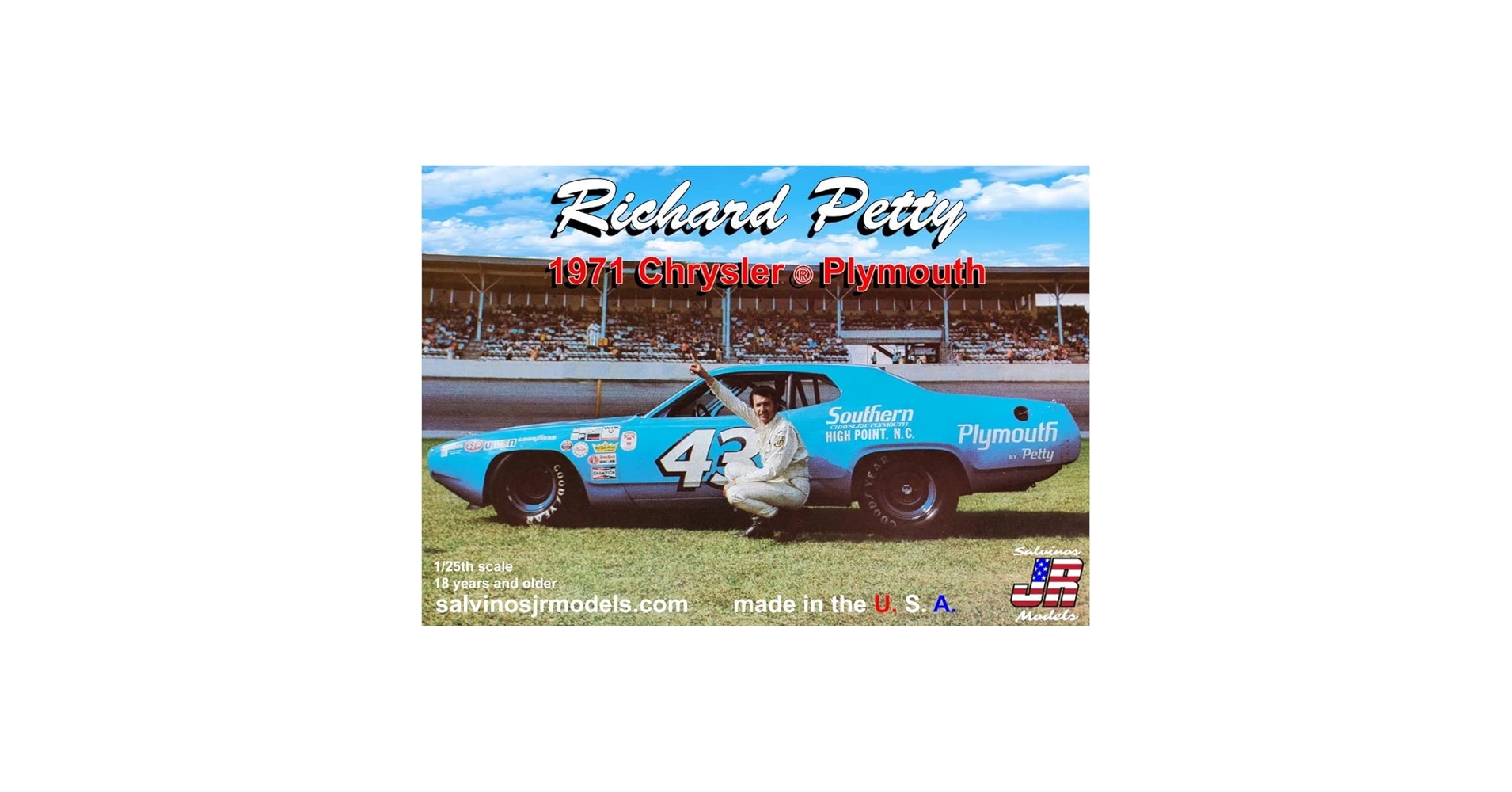 自動車 Richard Petty 1/25 Salvinos jr Plymouth 自動車 Richard Petty 1/25 Salvinos jr Plymouth JR Salvinos 1