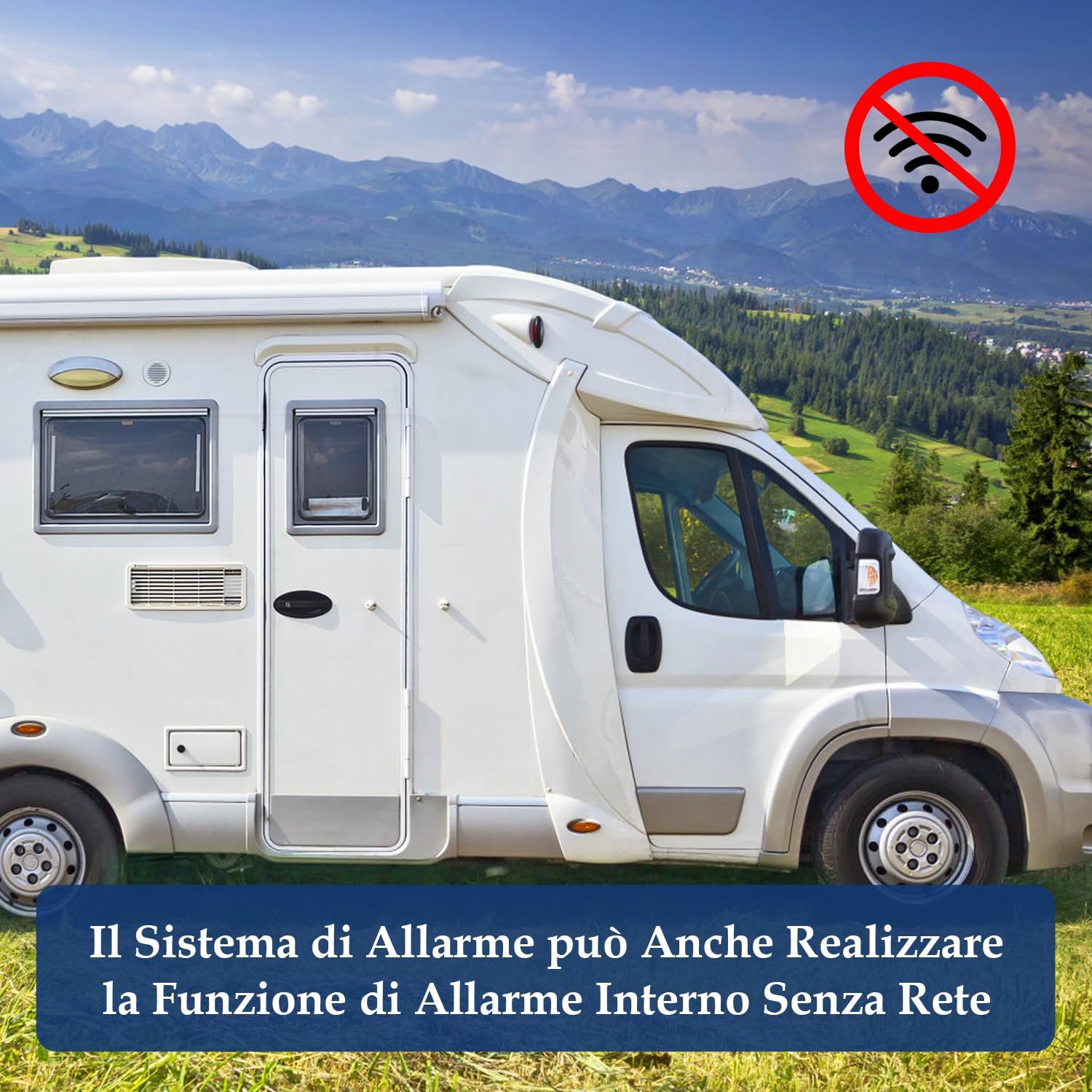 YISEELE Allarme Casa Senza Fili: Antifurto casa con connettività 5 GHz Wi-Fi e App salvavita anziani - Incluso Sirena 125DB - 6 Sensori Porta/Finestra - 2 Telecomandi - Hub - Compatibile Alex & Google