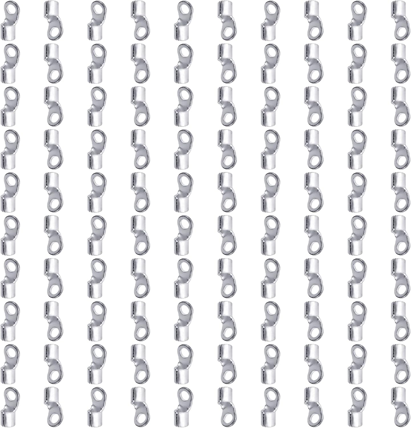 12-10 AWG Non-Insulated Ring Tongue Copper Terminals, Battery Lugs,Copper Wire Lugs,Heavy Duty Battery Cable Ends,Tubular Ring Terminals,AWG Crimp Wire Ring Lugs RNB5.5-4S 100Pcs