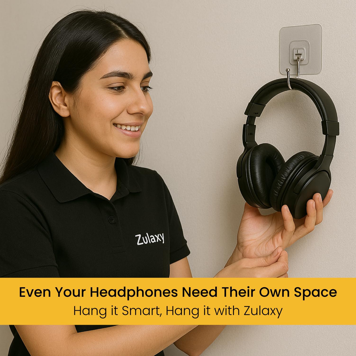 Zulaxy Big Wall Hooks - Strong Adhesive, No Drilling -3