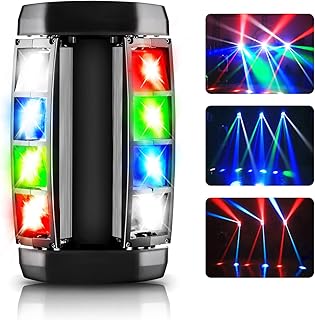 Stage Lighting, AGPtEK LED Stage Light RGBW 4-in-1 LED Moving Head Light, Compatible DMX-512 with 4 Control Modes for Parities, Concert, Performance Stage, Club, Bar and Wedding Ceremony